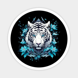 Blue Eyes White Tiger Magnet